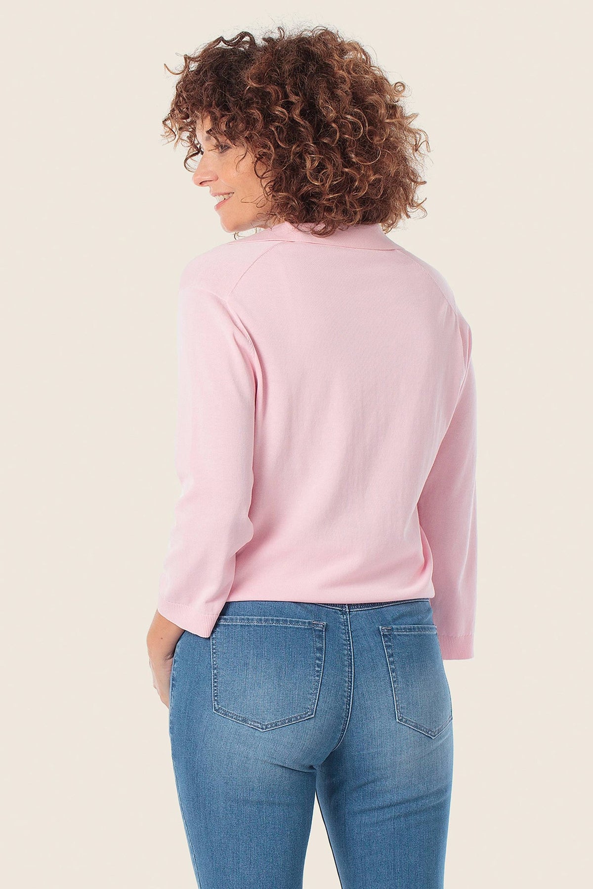 Gerry Weber Sweatshirt with V-neck and polo collar