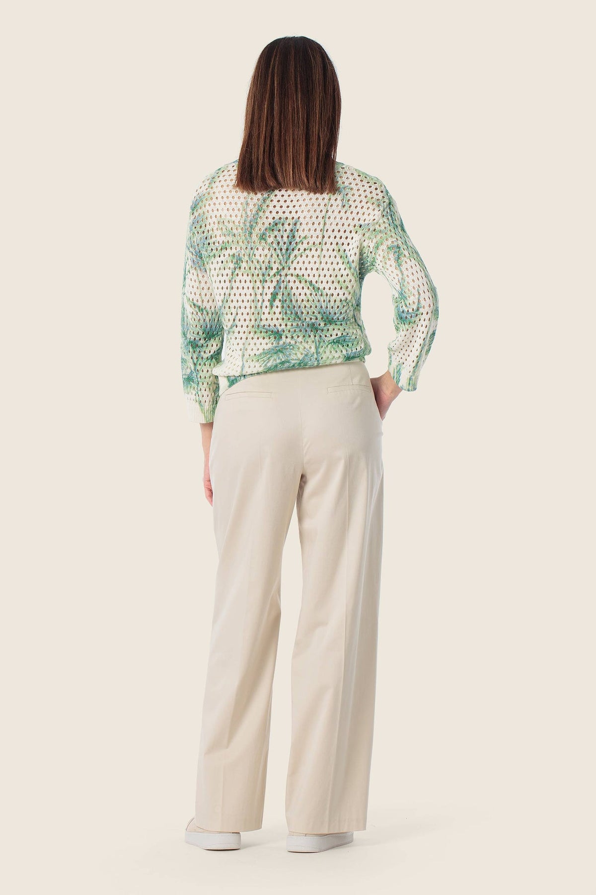 Gerry Weber Knitted sweater with tropical pattern