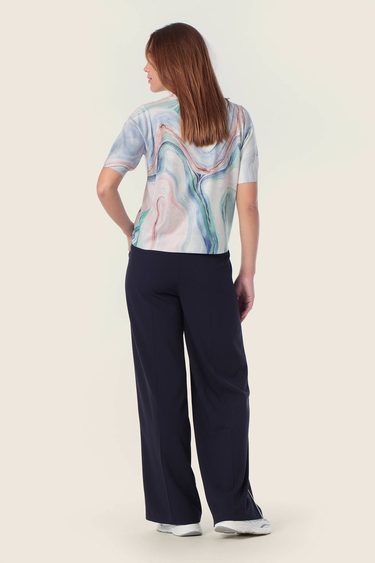 Gerry Weber Short-sleeved sweater in pastel colors