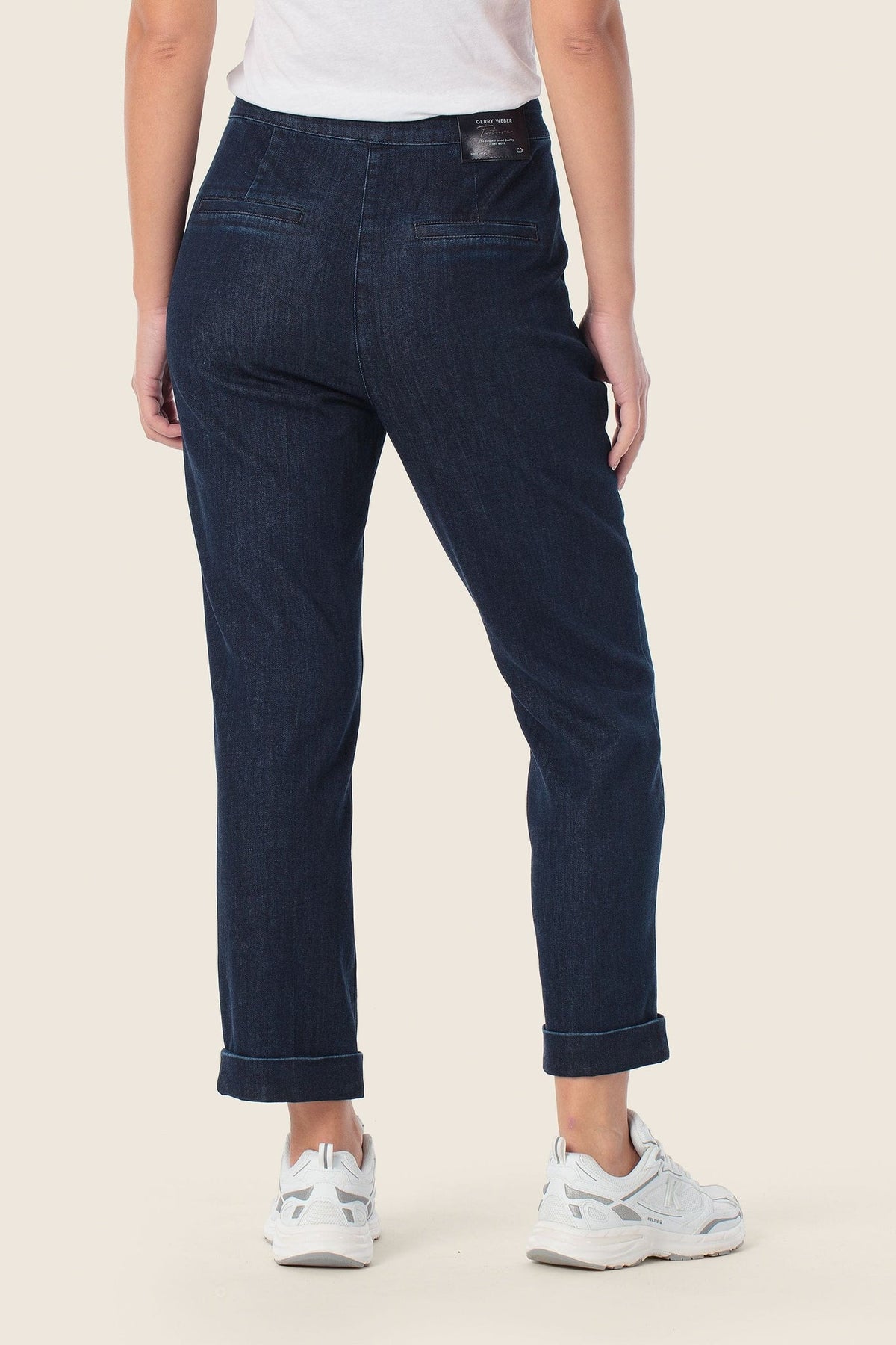 Gerry Weber Cotton chino trousers in denim look
