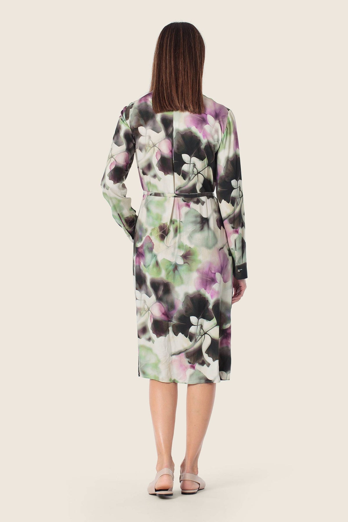 Gerry Weber Long-sleeved dress with abstract floral pattern