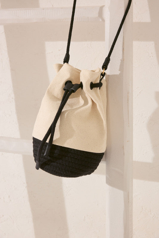 Women Secret Medium Canvas And Rope Bag