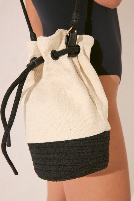 Women Secret Medium Canvas And Rope Bag