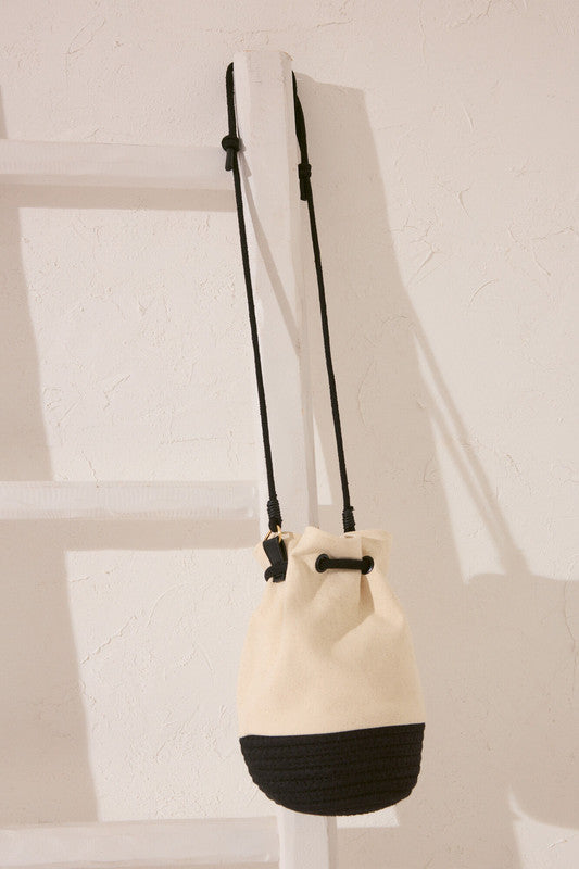 Women Secret Medium Canvas And Rope Bag