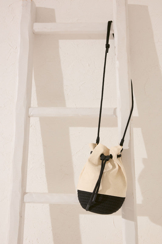 Women Secret Medium Canvas And Rope Bag
