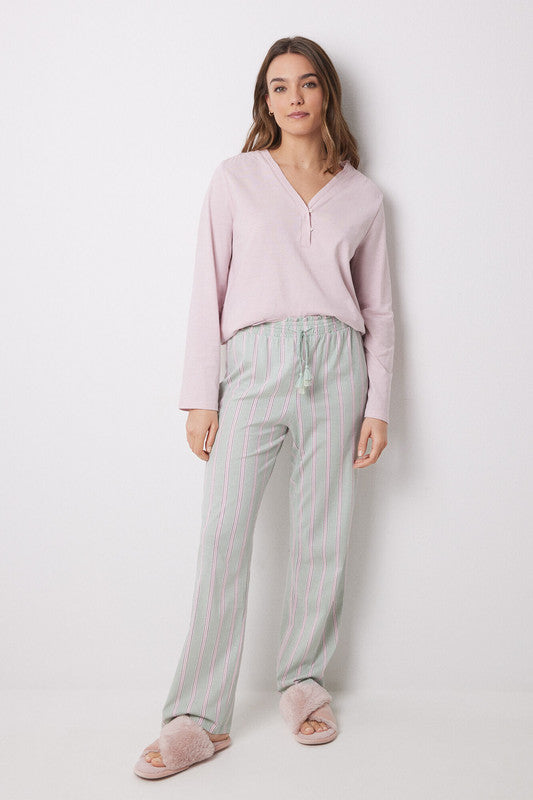 Women Secret Long Pants Cotton Striped
