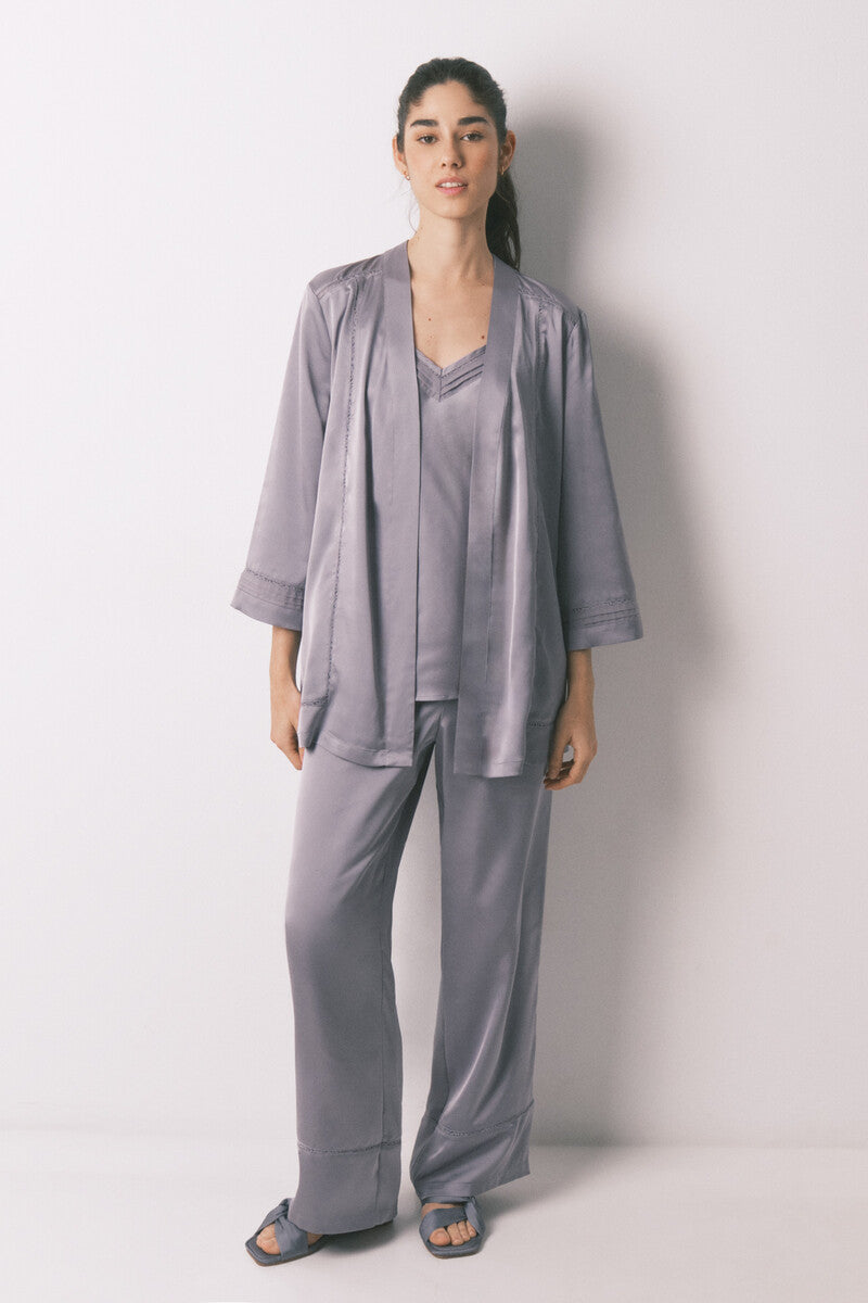 Women Secret satin and lace pajama set