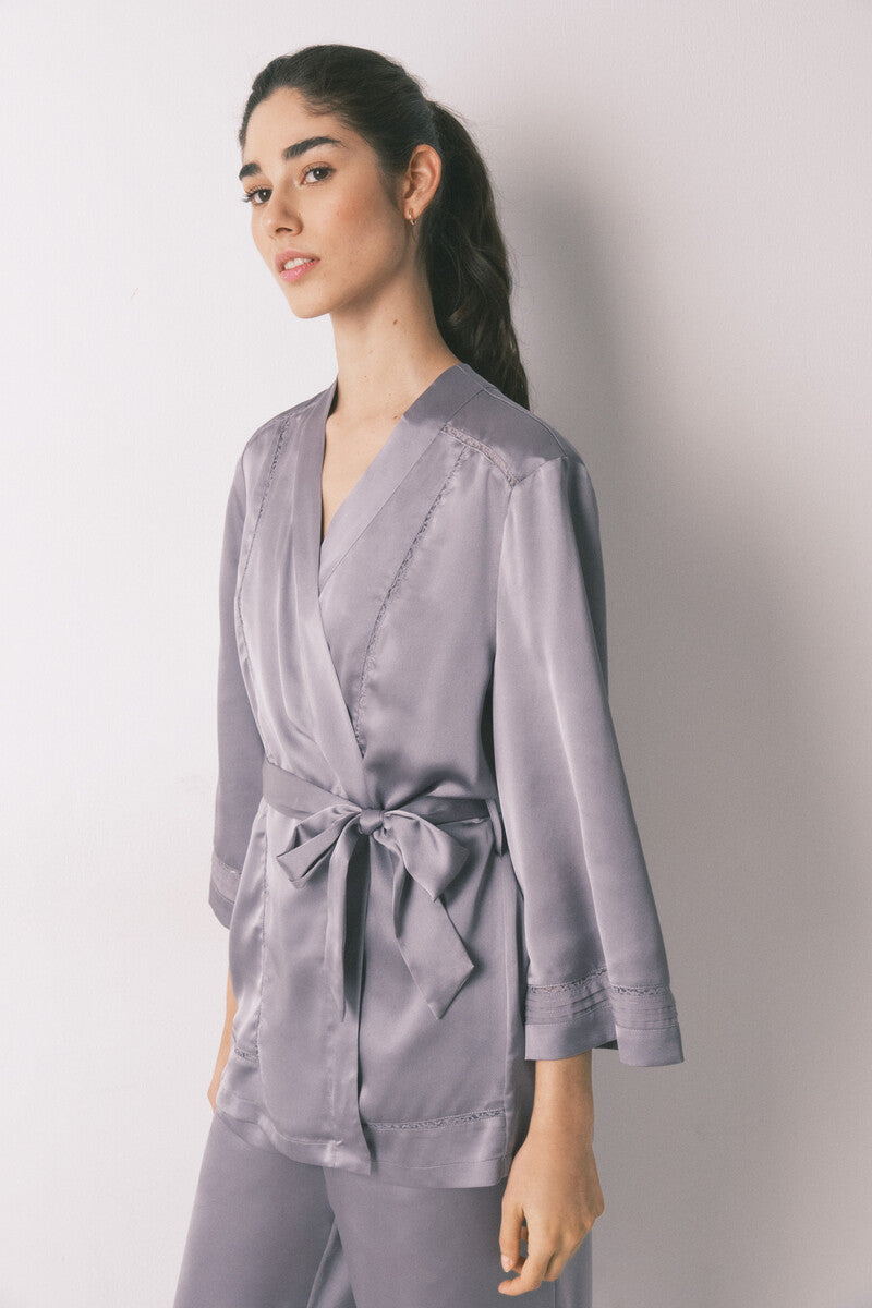Women Secret satin and lace pajama set
