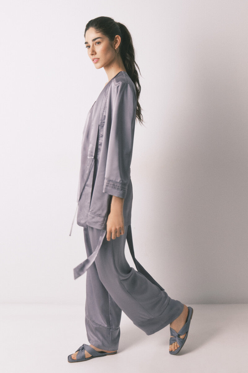 Women Secret satin and lace pajama set