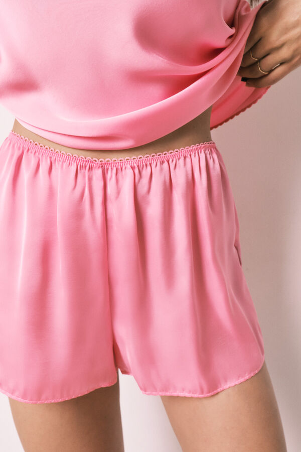 Women Secret Pink satin short pajamas