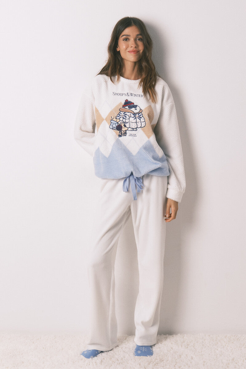 Women Secret Snoopy long polar mousse pajamas