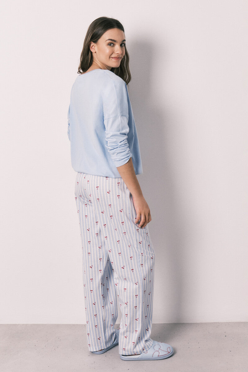 Women Secret Mickey Cherry long cotton pajamas