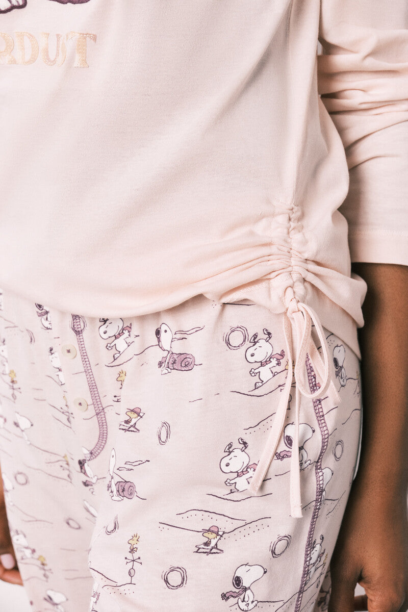 Women Secret Snoopy cotton long pajamas