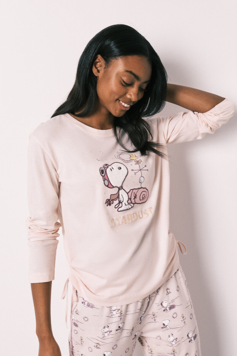 Women Secret Snoopy cotton long pajamas