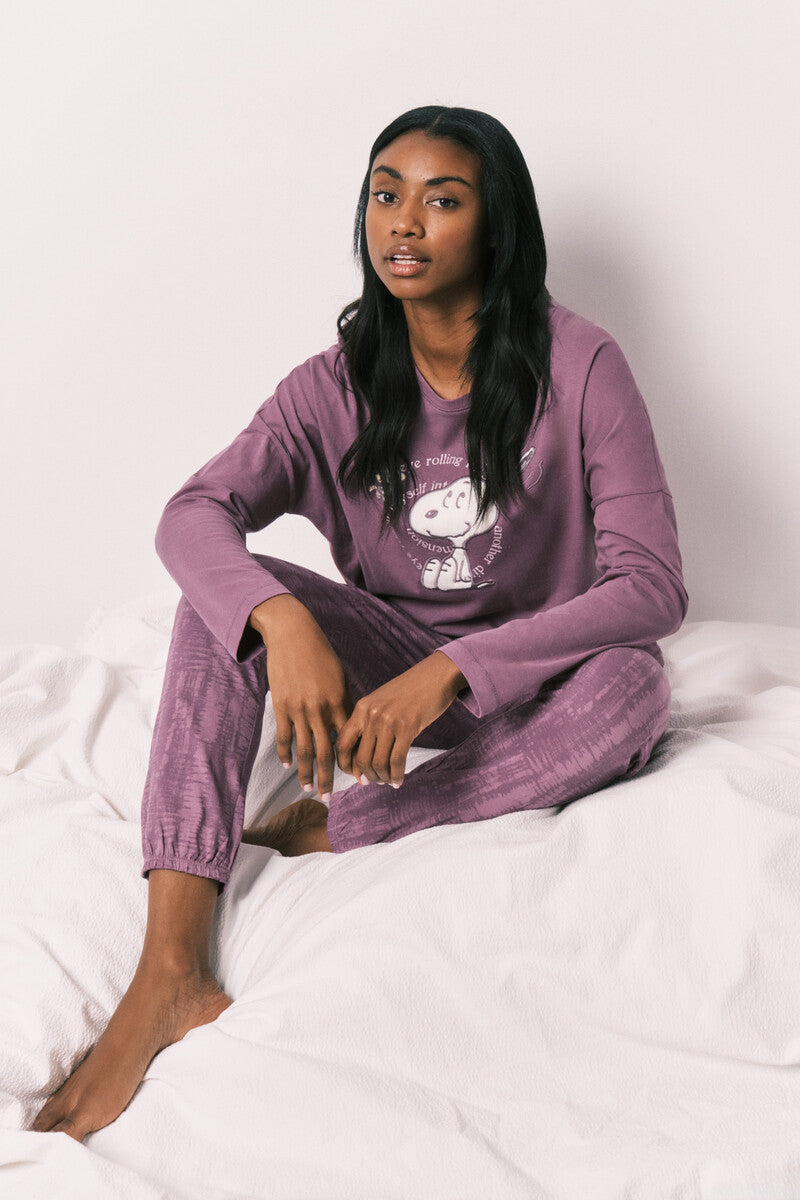 Women Secret Snoopy long cotton pajamas