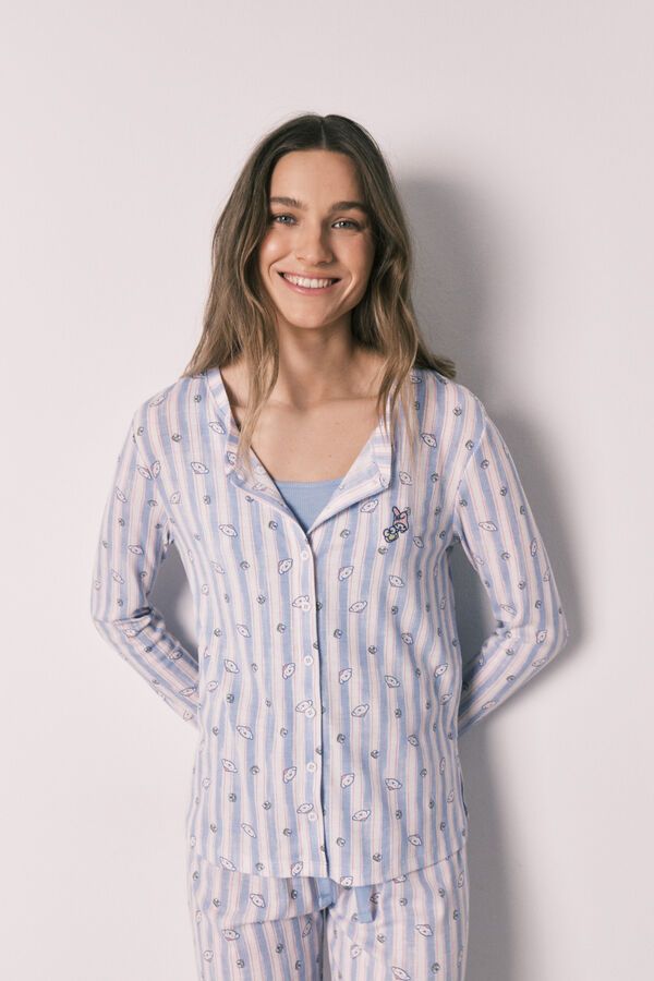 Women Secret Blue striped pyjama set and top