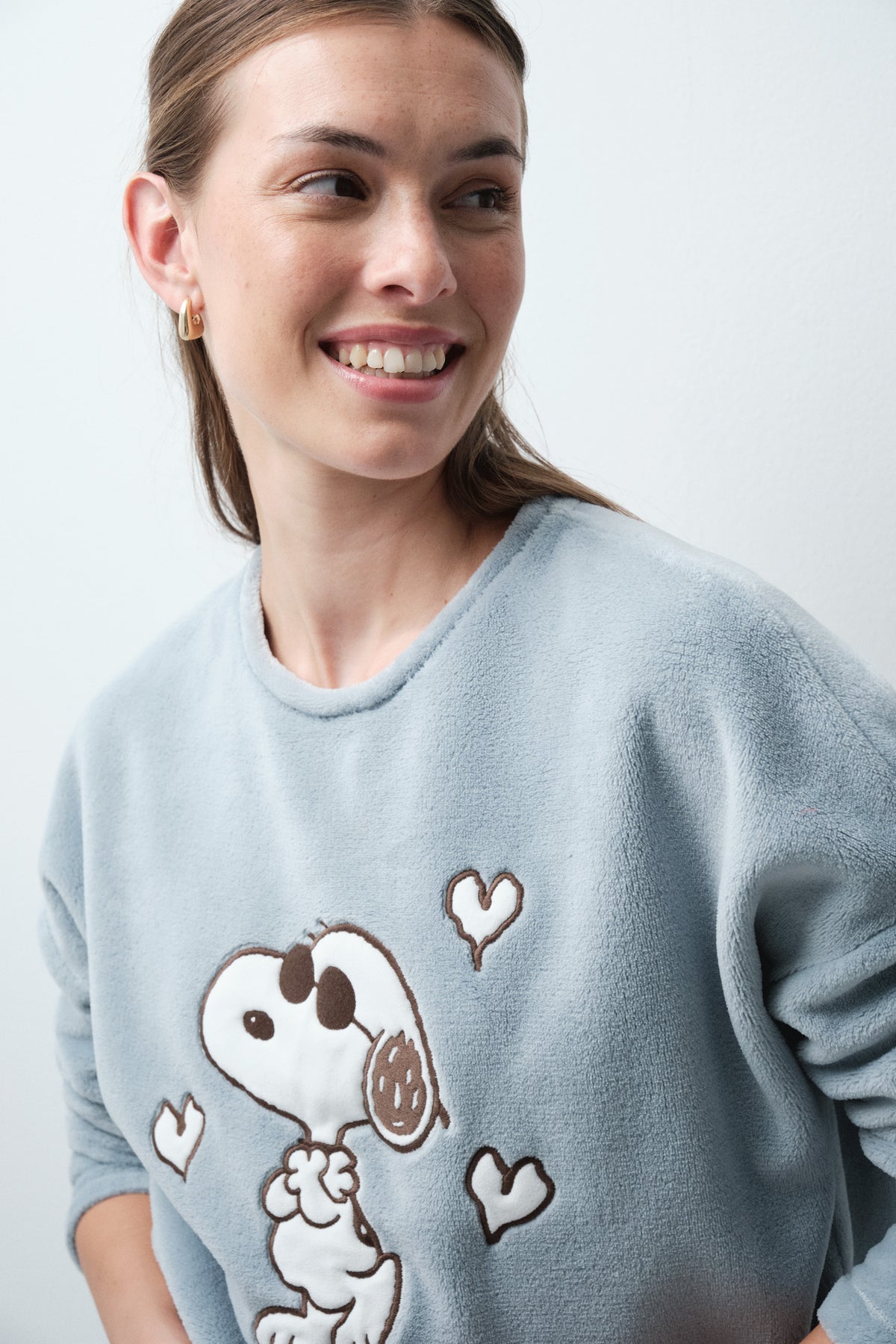 Snoopy fleece long pyjamas