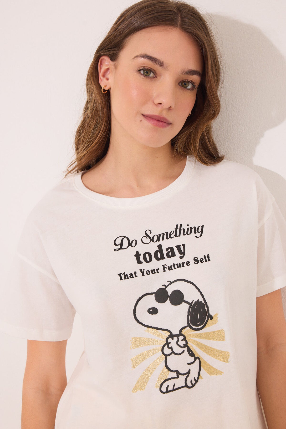 Women Secret Snoopy Cotton Short Pyjamas