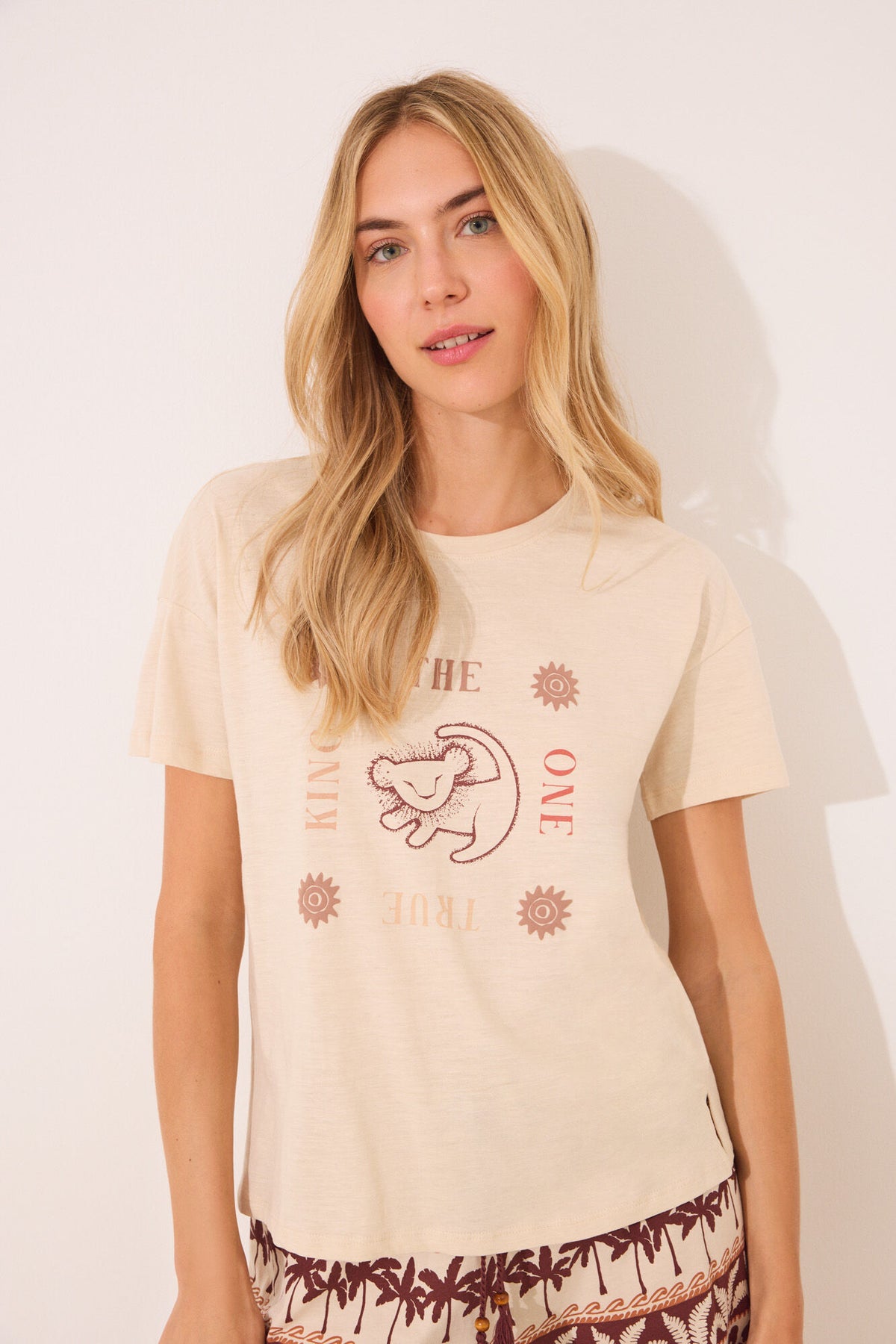Women Secret Lion King Cotton Short Pyjamas