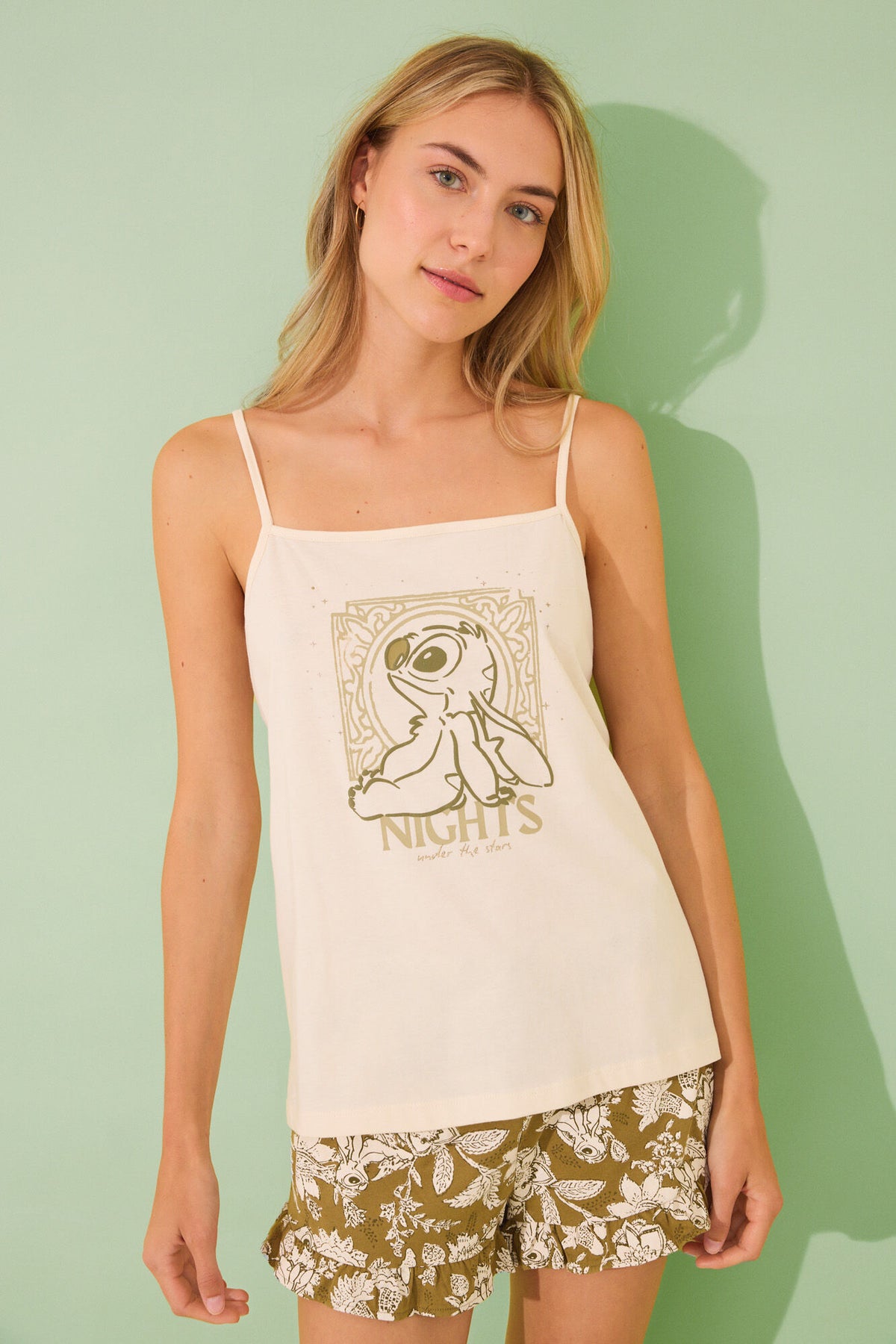 Women Secret Lilo & Stitch Strappy Short Pyjamas