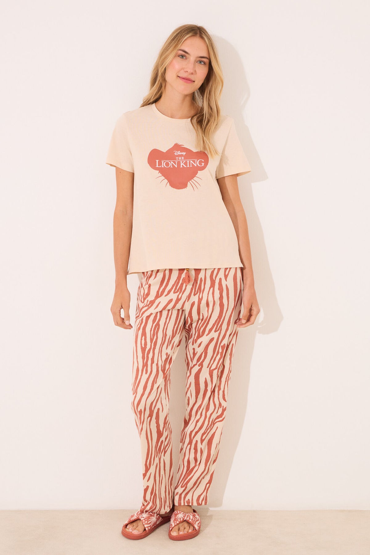 Women Secret Lion King Print Long Pyjamas