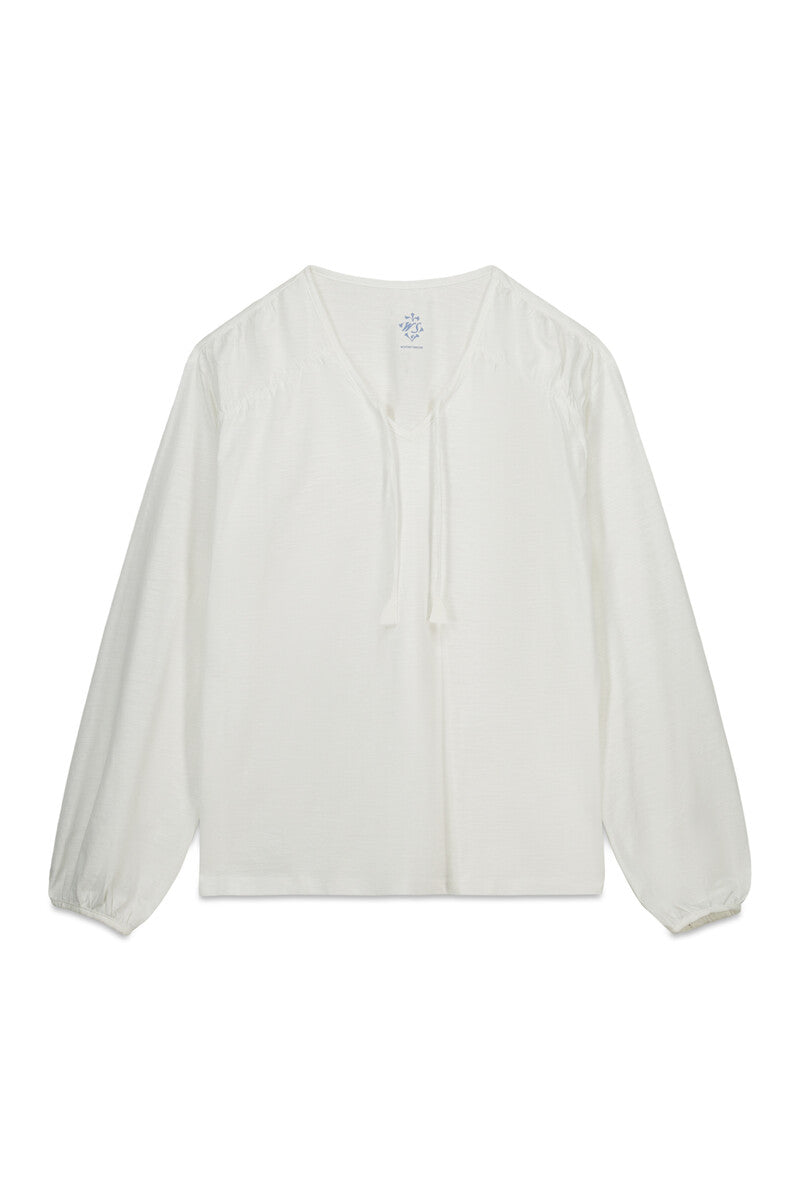 Women Secret long-sleeved cotton t-shirt with gathers