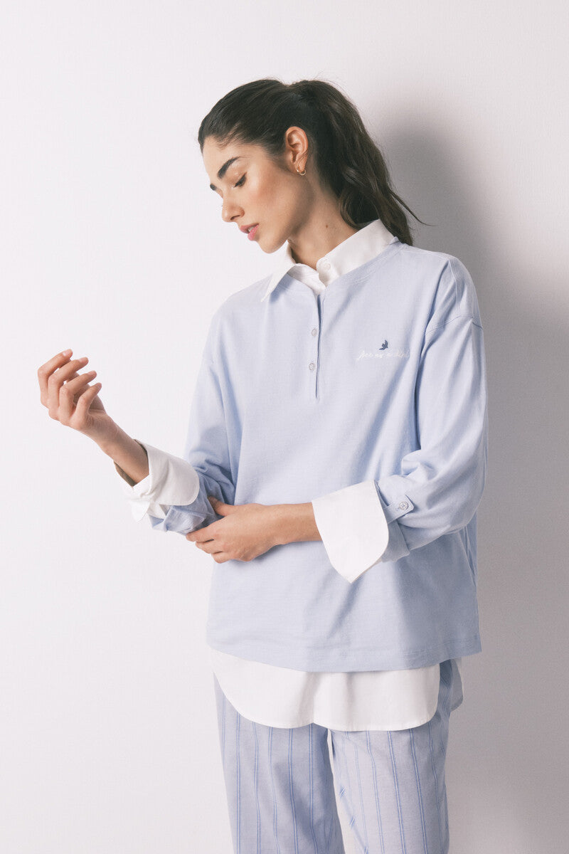 Women Secret Long-sleeved t-shirt, 100% cotton