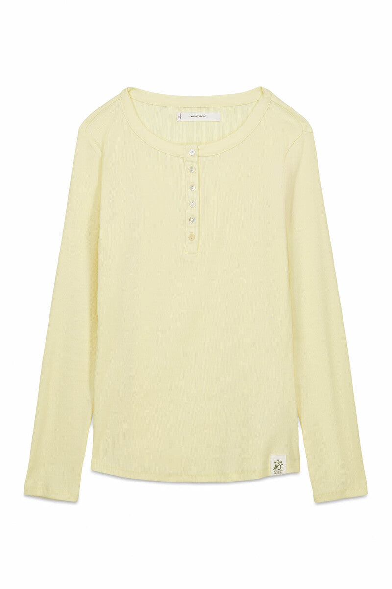 Women Secret cotton long-sleeved t-shirt