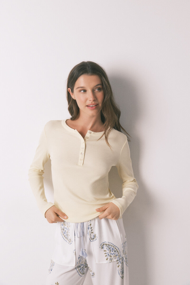 Women Secret cotton long-sleeved t-shirt