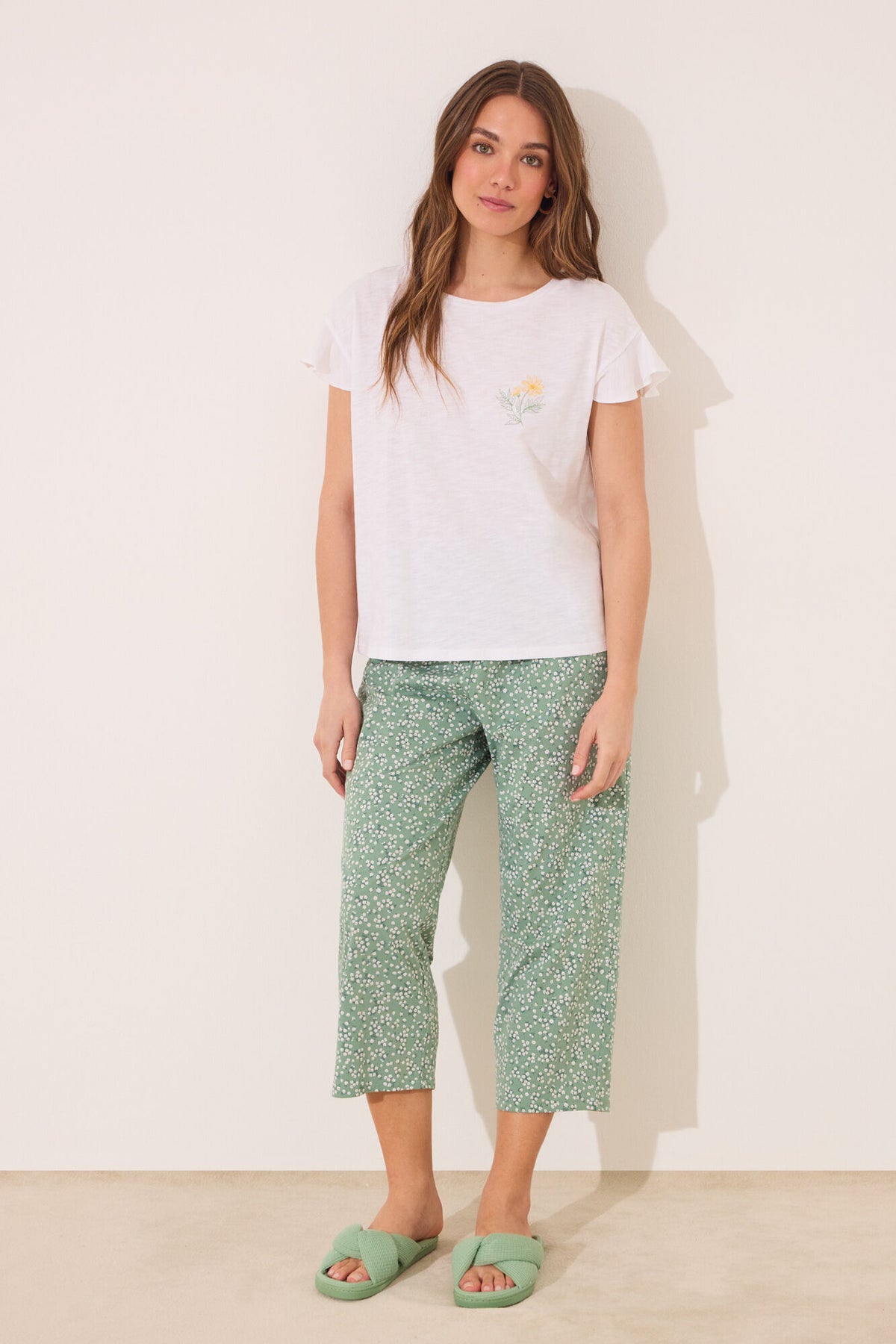 Women Secret Classic Cotton Capri Pyjamas