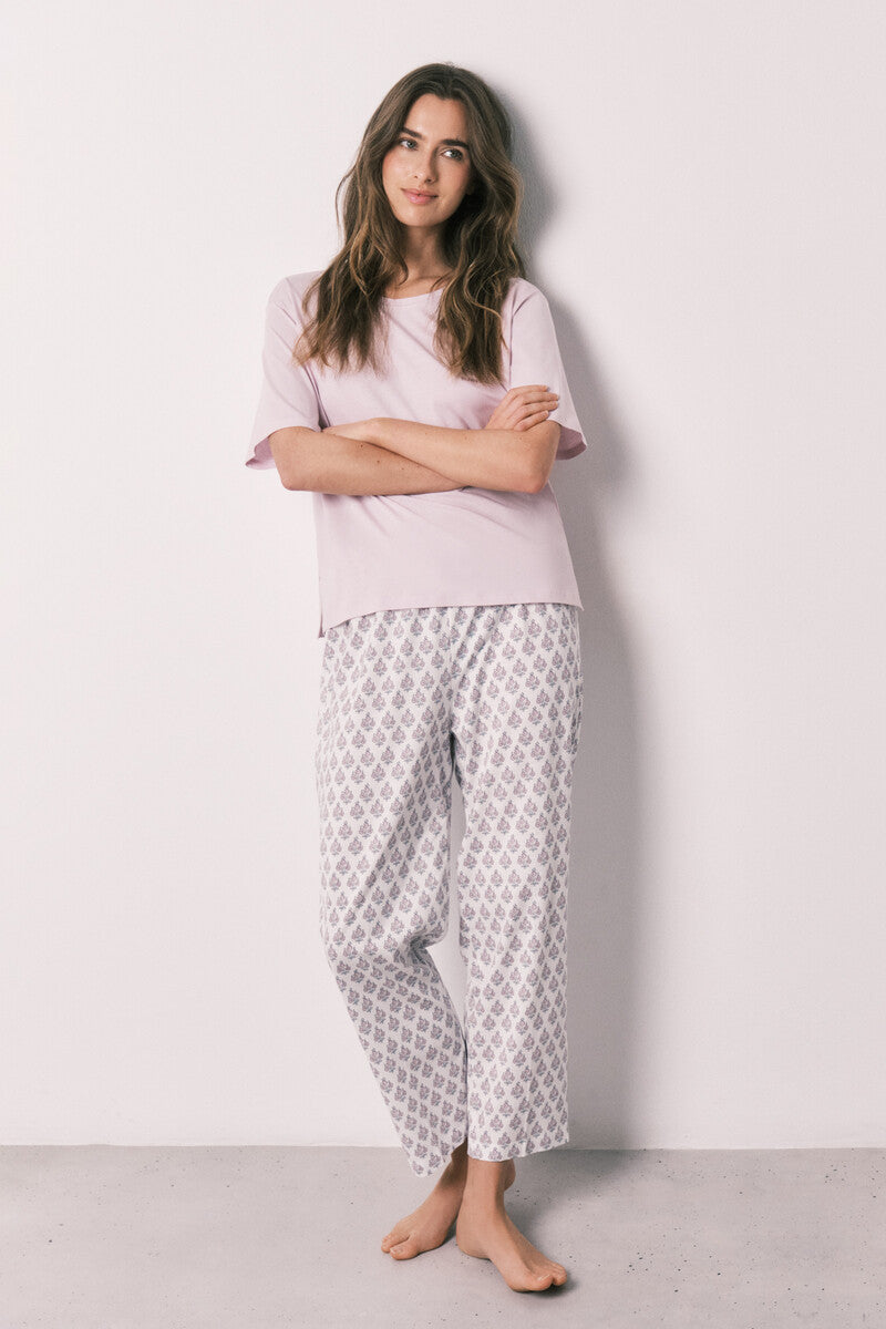 Women Secret 100% cotton stamp print pyjamas
