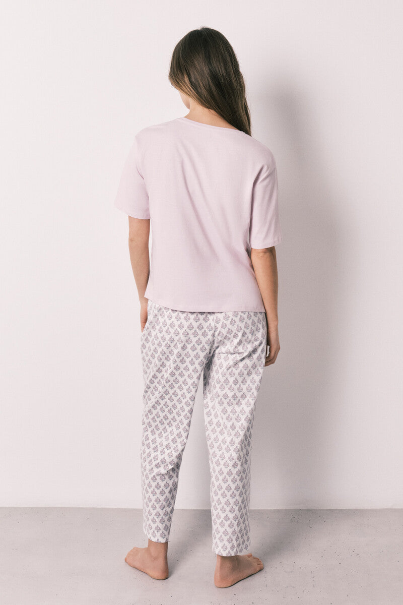 Women Secret 100% cotton stamp print pyjamas