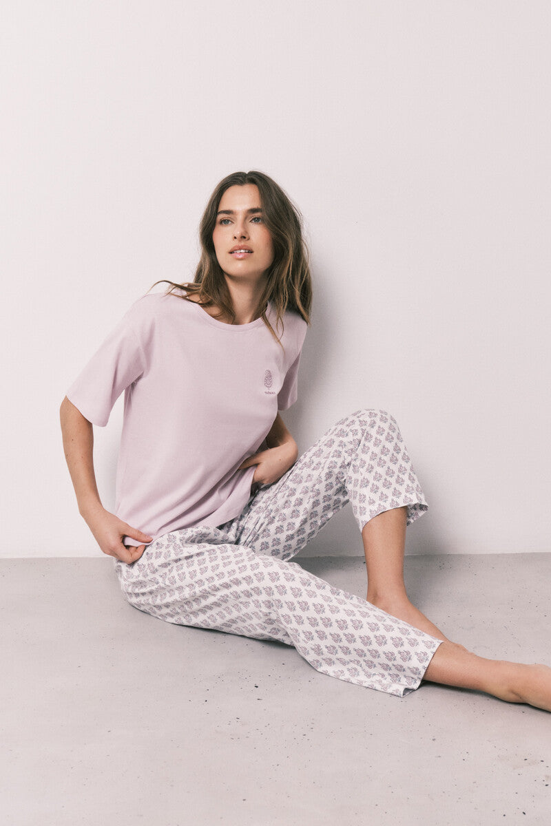 Women Secret 100% cotton stamp print pyjamas