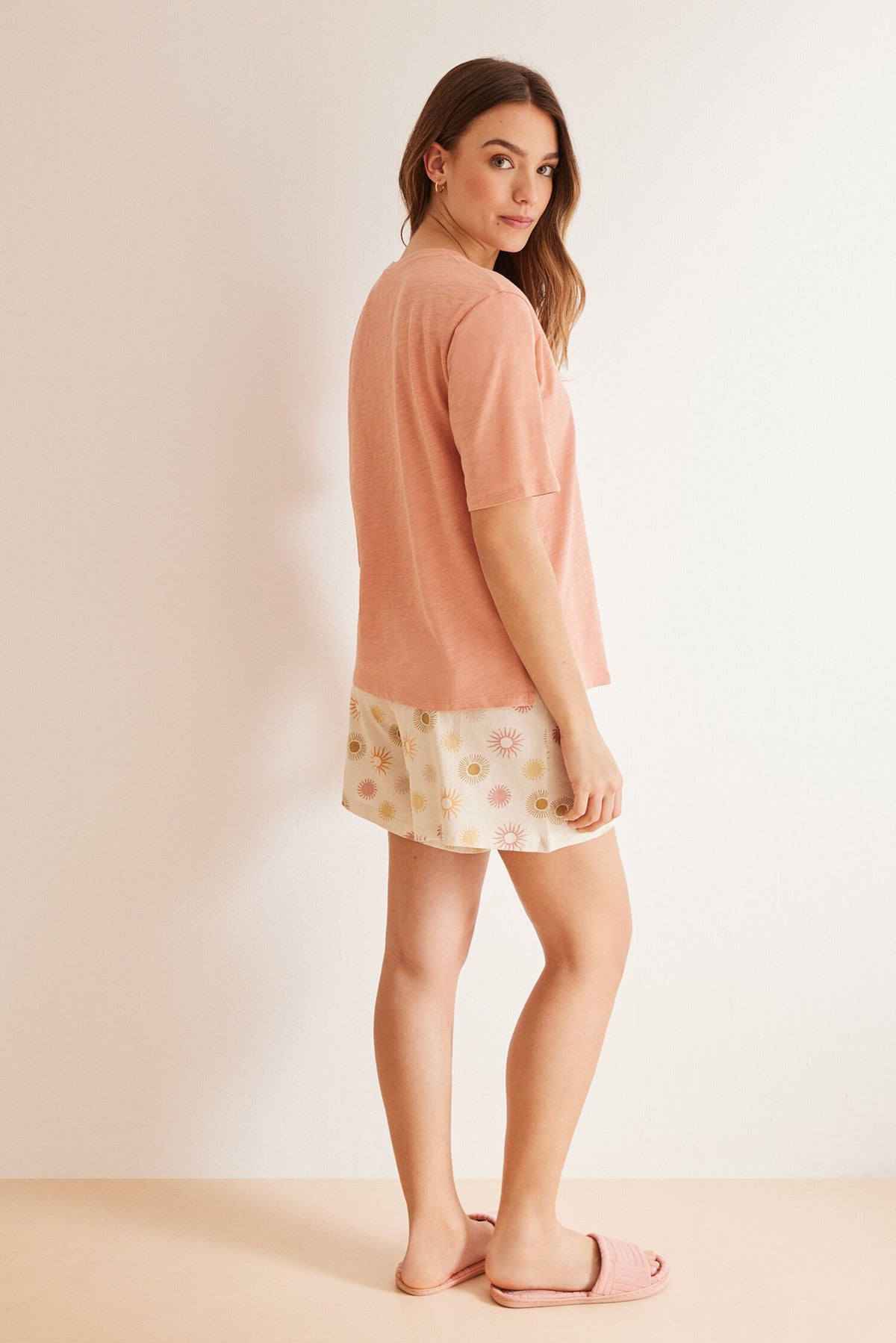 Women Secret Short Pajamas With Sun Print