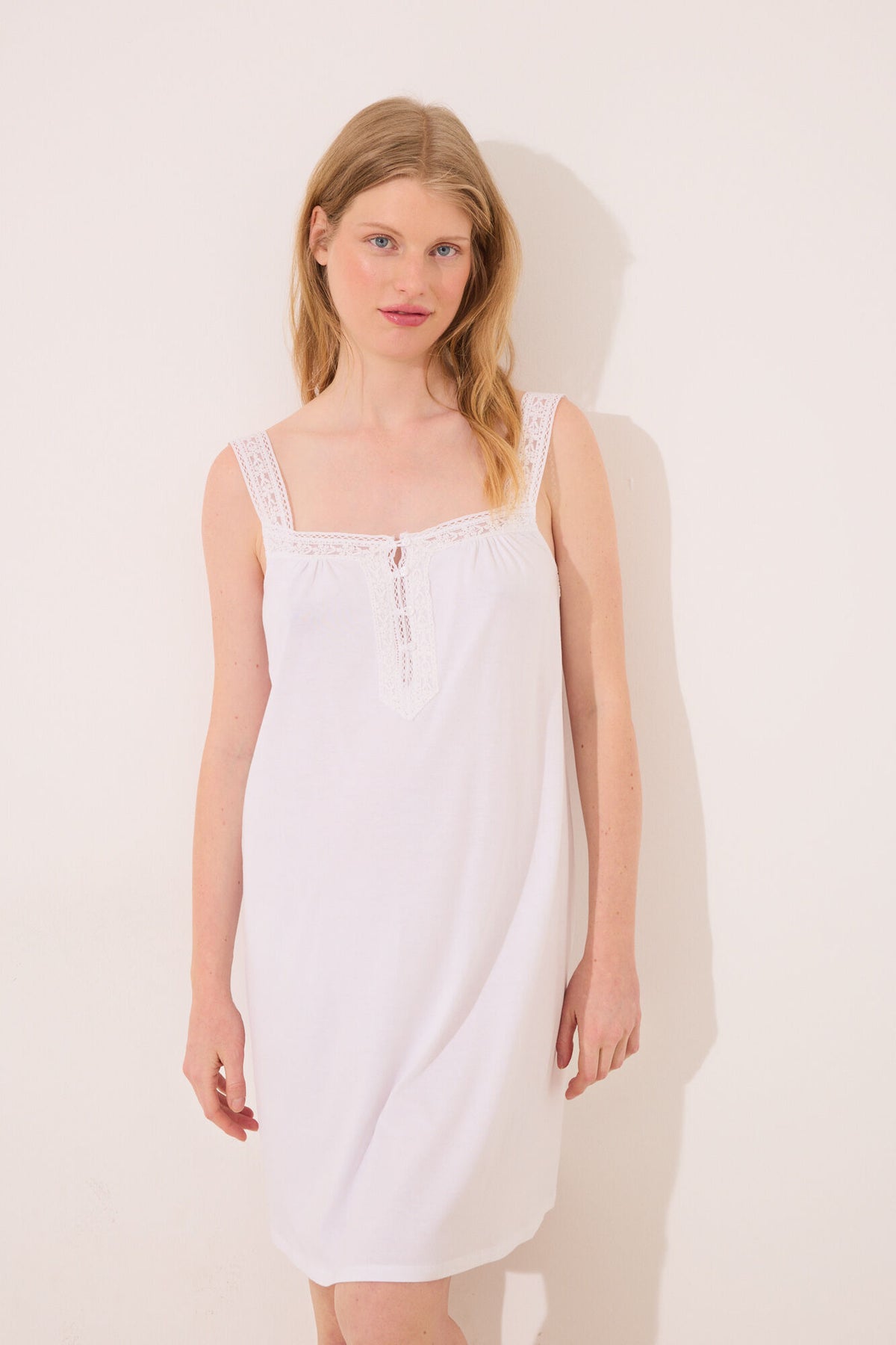 Women Secret Short Lace Maternity Nightgown