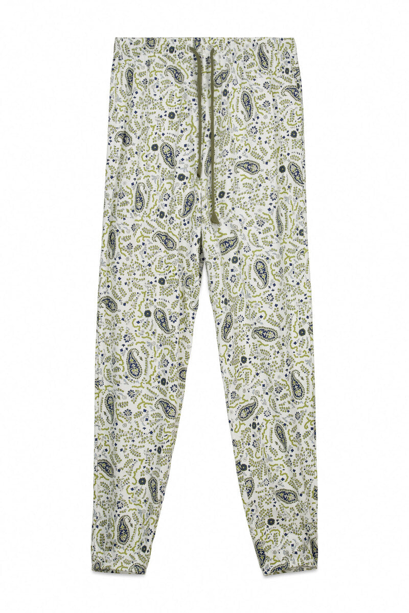 Women Secret Paisley print cotton long trousers