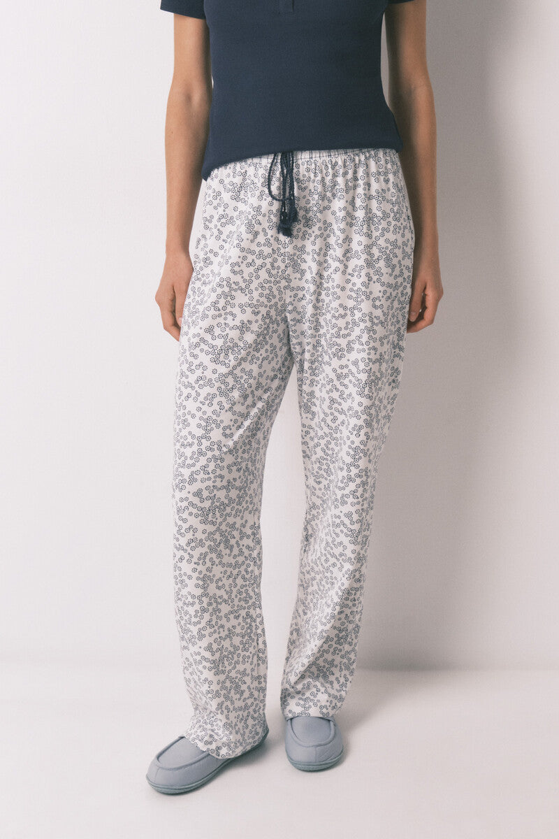 Women Secret Floral print cotton long trousers