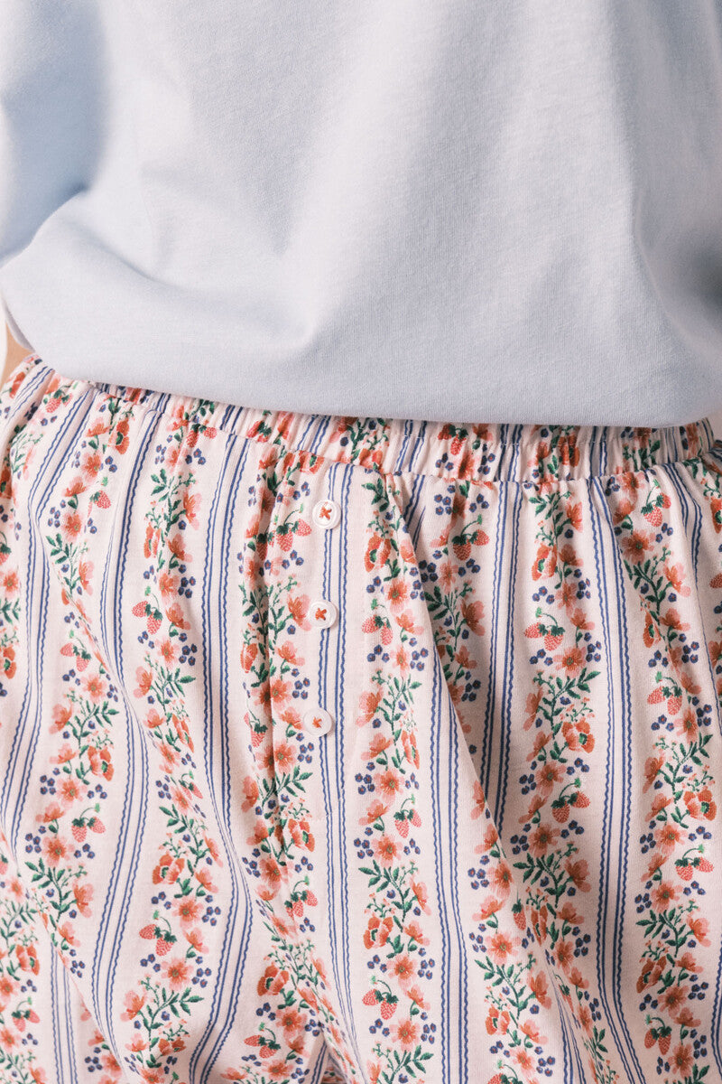 Women Secret Carrot trousers, 100% cotton, floral print