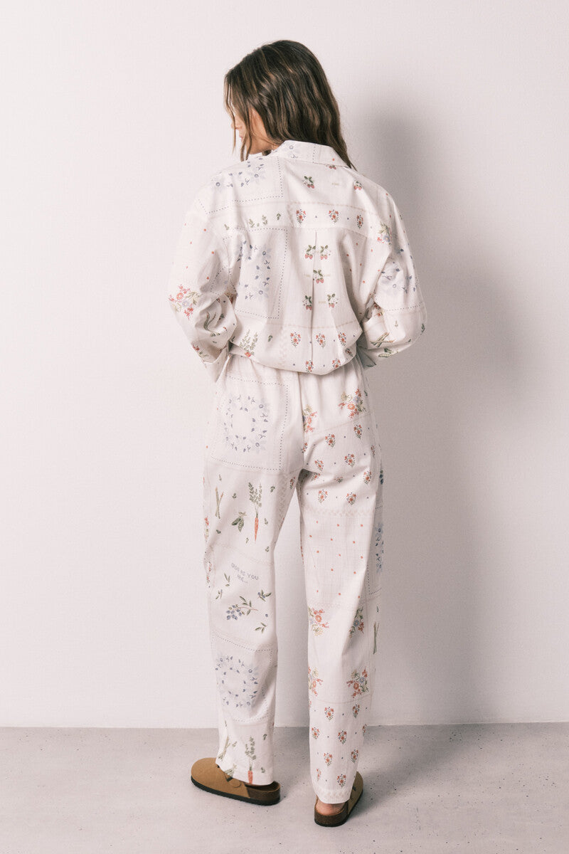 Women Secret Floral print 100% cotton long trousers