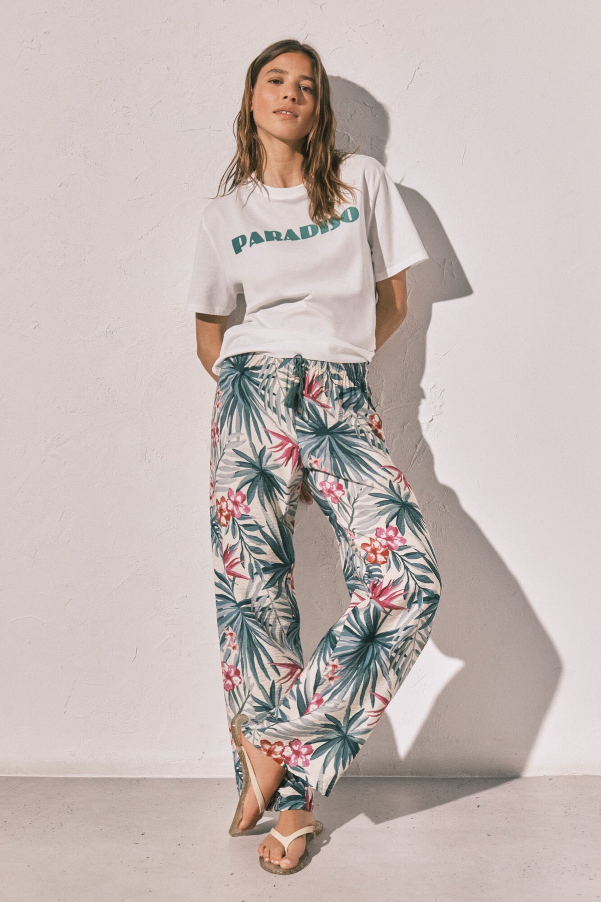 Women Secret Printed Long Trousers