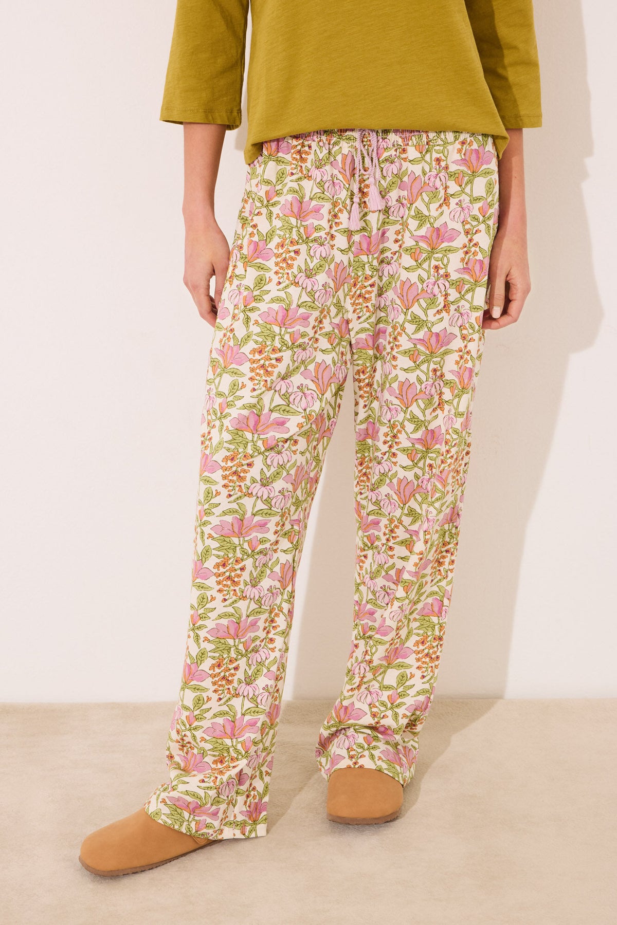 Women Secret Floral Cotton Lounge Trousers