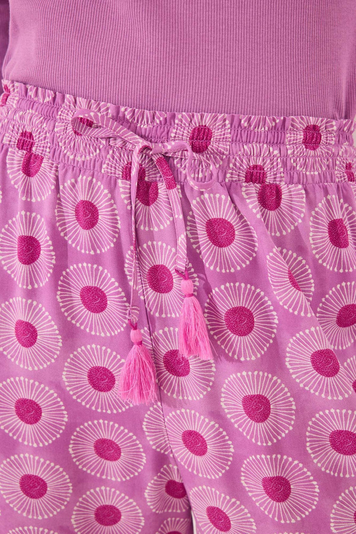 Women Secret Geometric Print Viscose Trousers