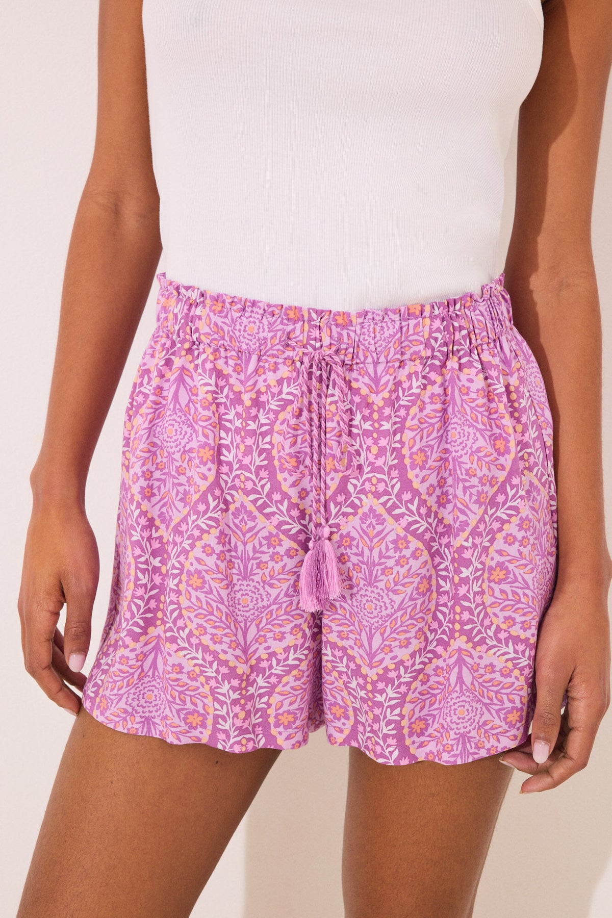 Women Secret Boho Print Viscose Shorts