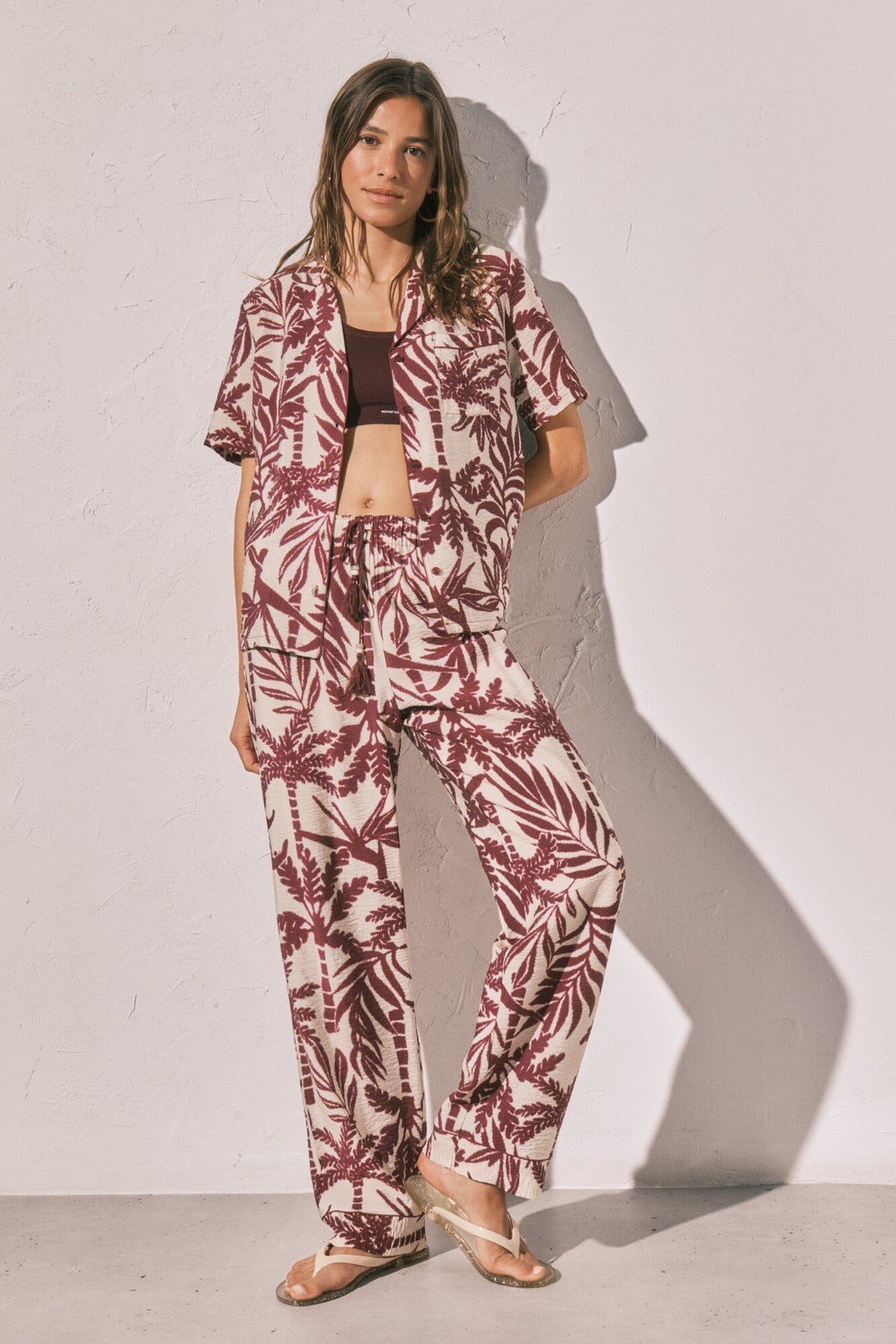 Women Secret Printed Classic Long Pyjamas