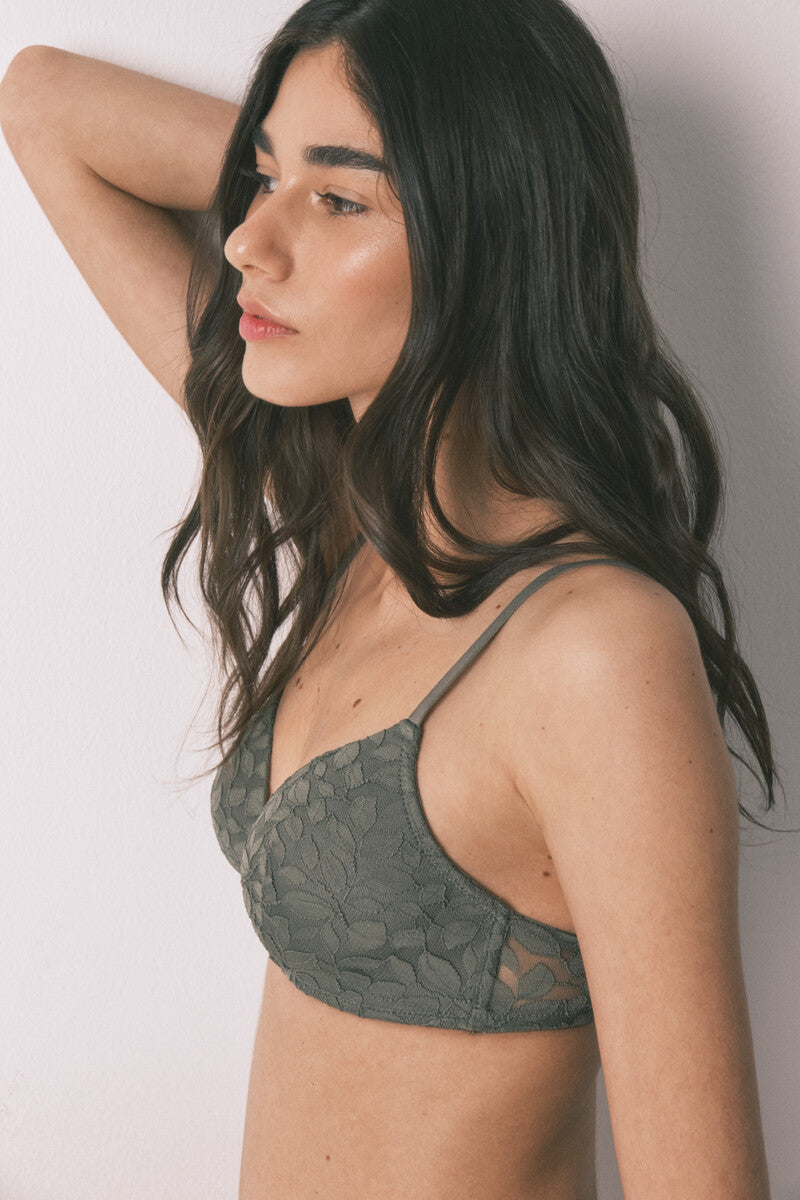 Women Secret CHARMING padded lace triangle bra