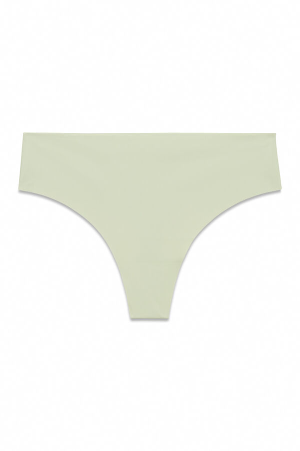 Women Secret Green clean cut microfiber thong