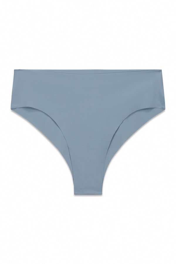 Women Secret Blue clean cut microfiber culotte panties