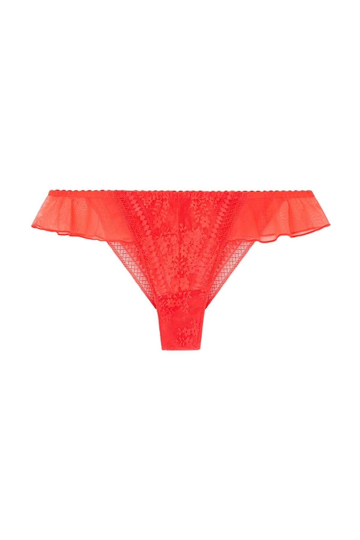 Women Secret Brazilian Lace Panties With Ruffles