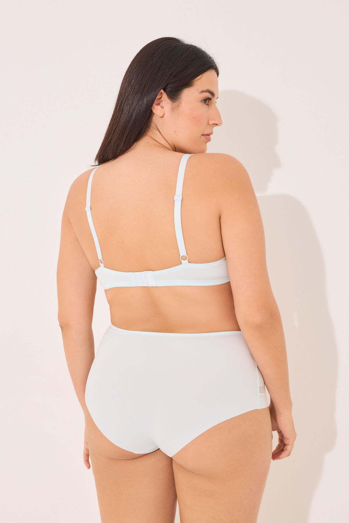 Women Secret High-Waist Microfibre and Tulle Briefs