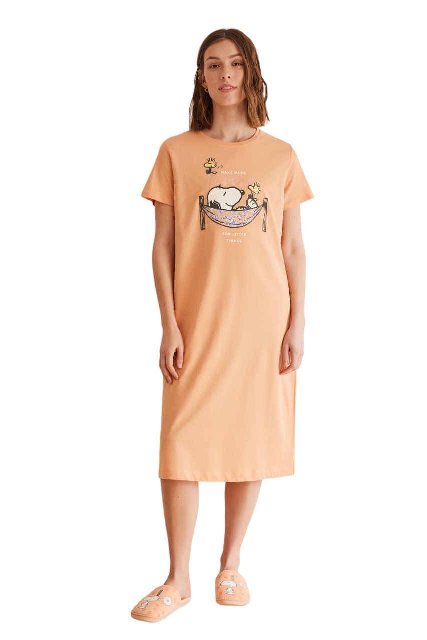 Women Secret Snoopy Long Nightgown